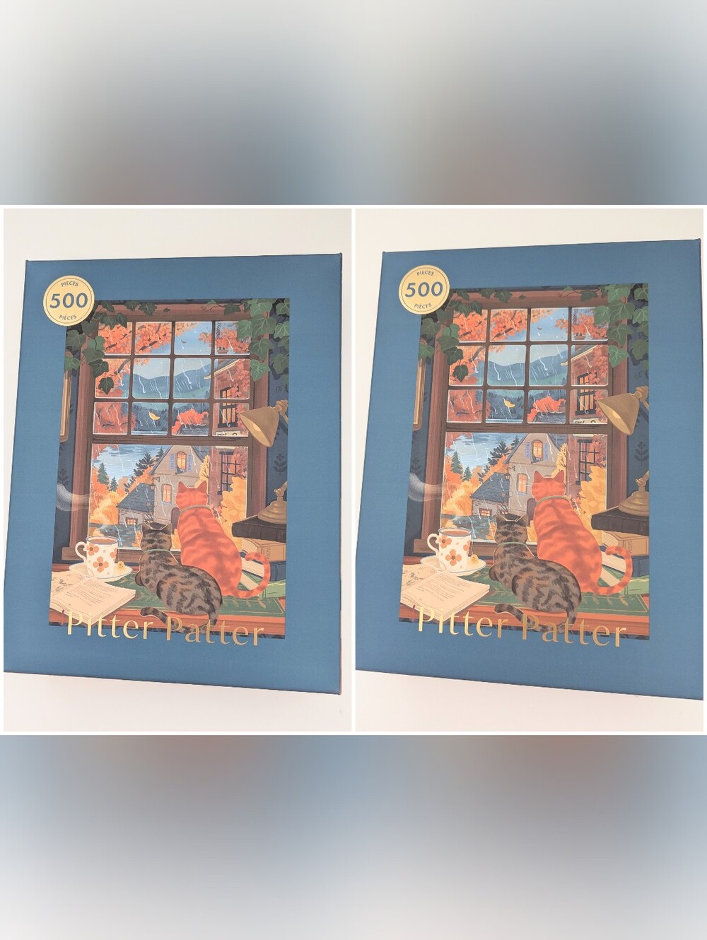 Bundle of 2 Hobbry "Pitter Patter" 500 Piece Puzzles